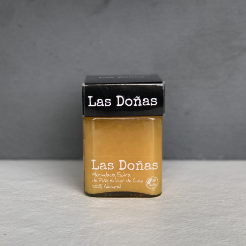 Mermelada Las Doñas Extra de Piña - Licor de Coco, 285 ml