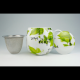 Taza c/ Filtro Könitz Snuggle Tea Collage, 380 ml, porcelana