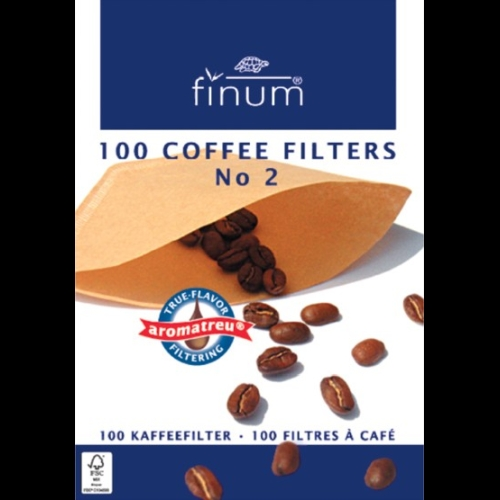 Filtro Papel Finum p/café Nº 2, 100 unidades