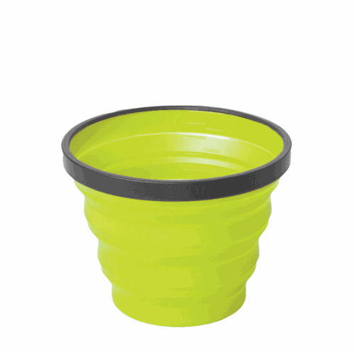 Vaso Plegable Sea To Summit XCup, 250 ml, verde, silicona/nylon BPA Free
