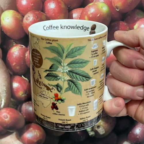 Taza / Mug Konitz Knowledge Coffee, 450 ml, porcelana
