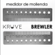 Medidor / Regla Kruve Brewler, 160 mm, acero