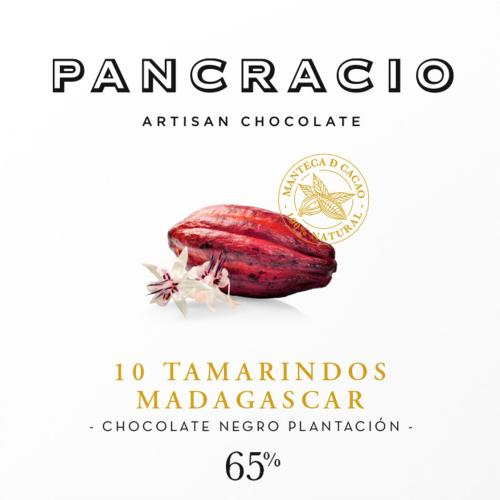Mini Tableta Chocolate Negro PLantación Pancracio 10 Tamarindos Magadascar, 45 g